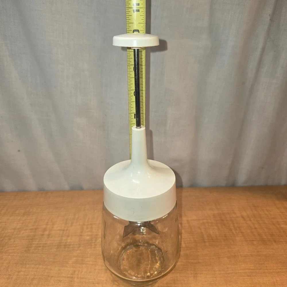 Vintage 1970s Gemco Food‎ Nut Chopper Stainless Steel Blades Glass Retro Kitchen